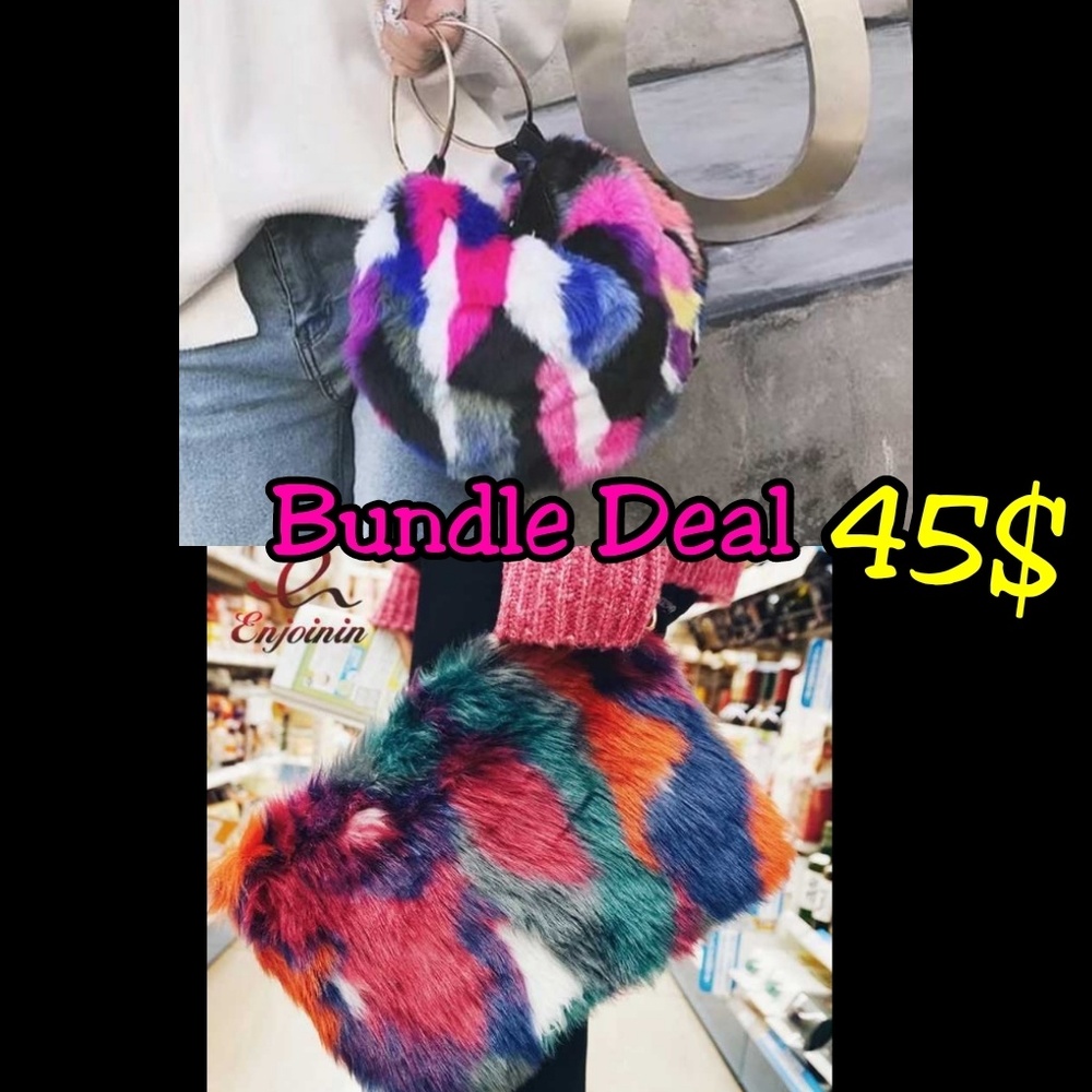 Faux fur bags